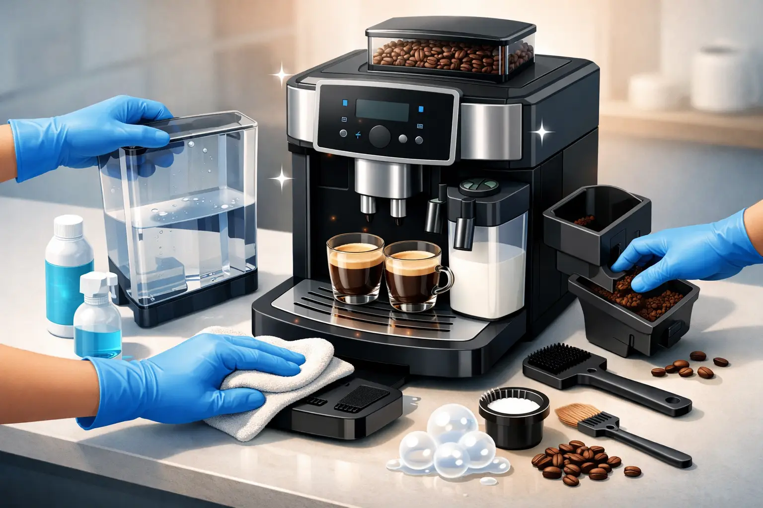 How to Clean a Bean to Cup Coffee Machine
