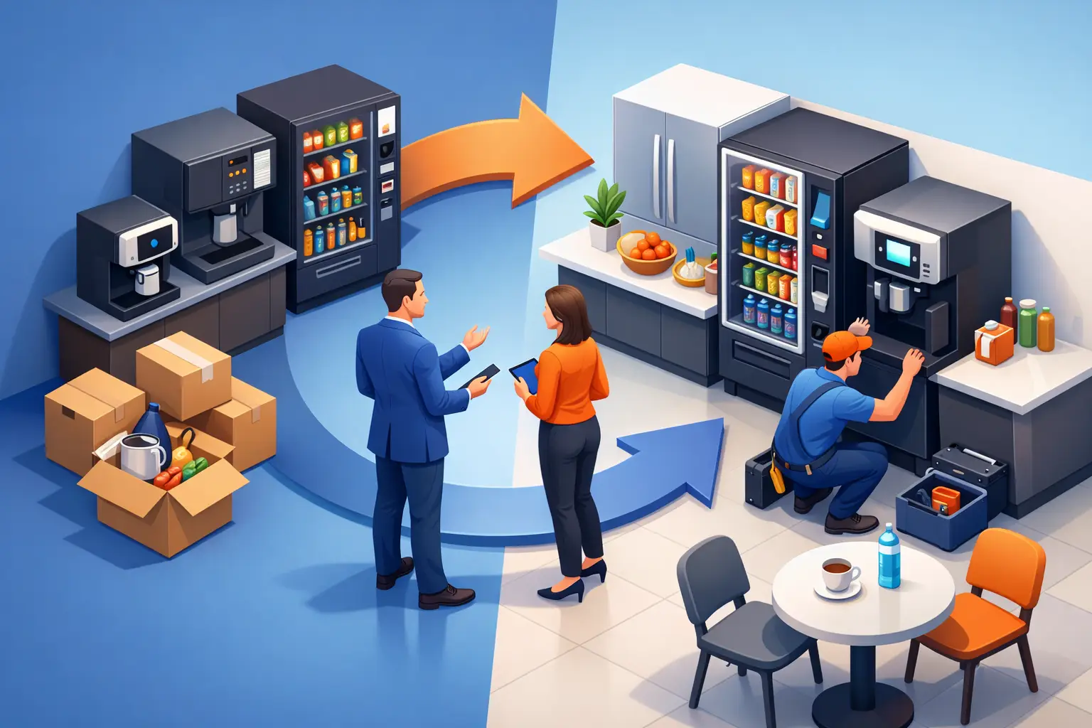 Breakroom Vendor Transition Plan for Offices