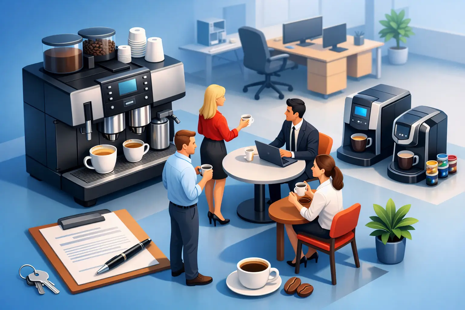 Commercial Coffee Leasing Options for Offices