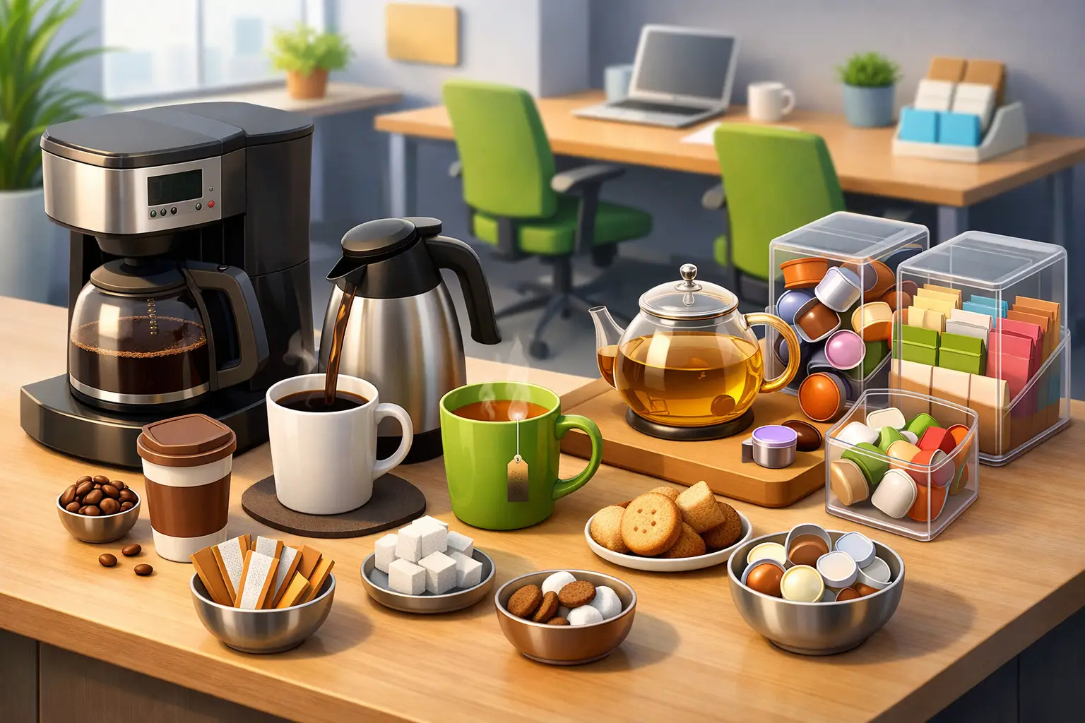 Office Tea and Coffee Supplies That Keep Teams Ready
