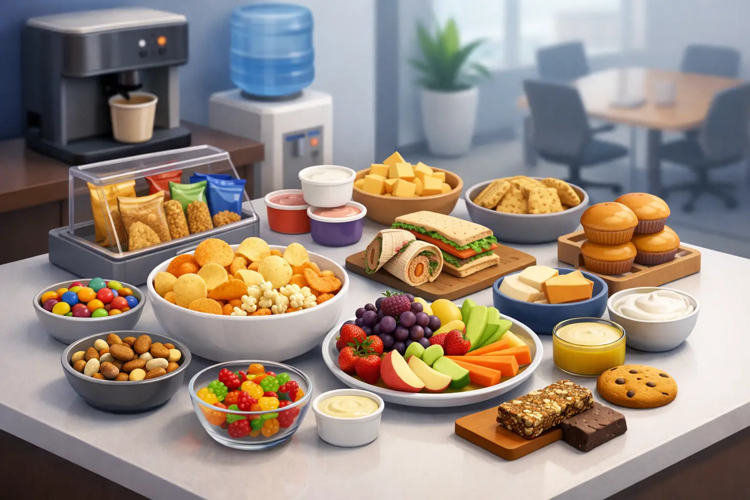 15 Best Break Room Snack Ideas for Busy Offices