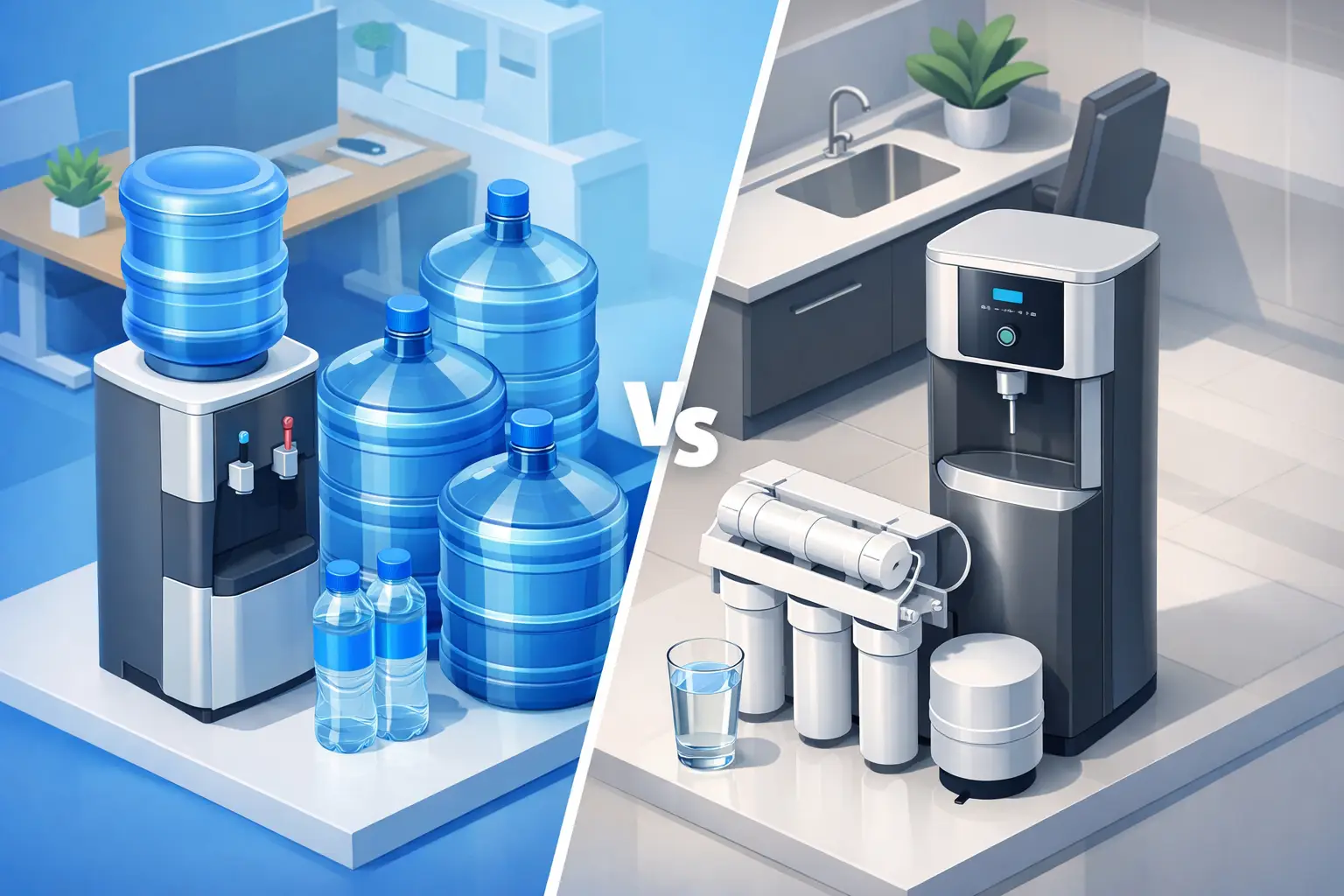 Bottled Water vs Filtration for Offices