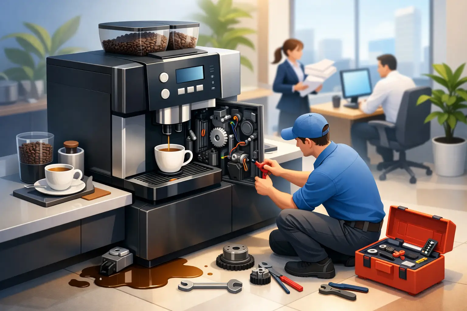 Coffee Machine Repairs That Keep Offices Moving