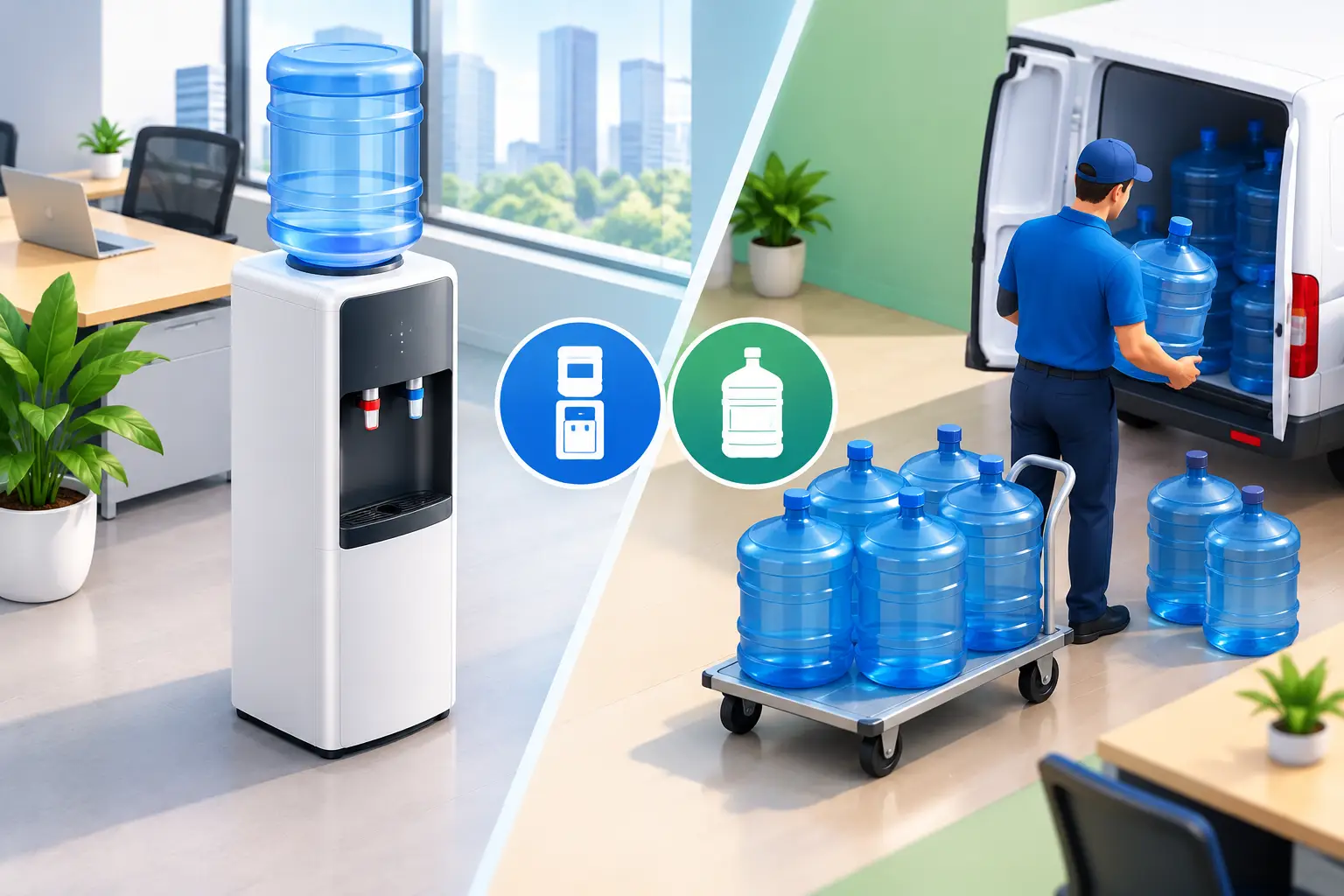 Water Dispenser Versus Bottled Delivery for Offices
