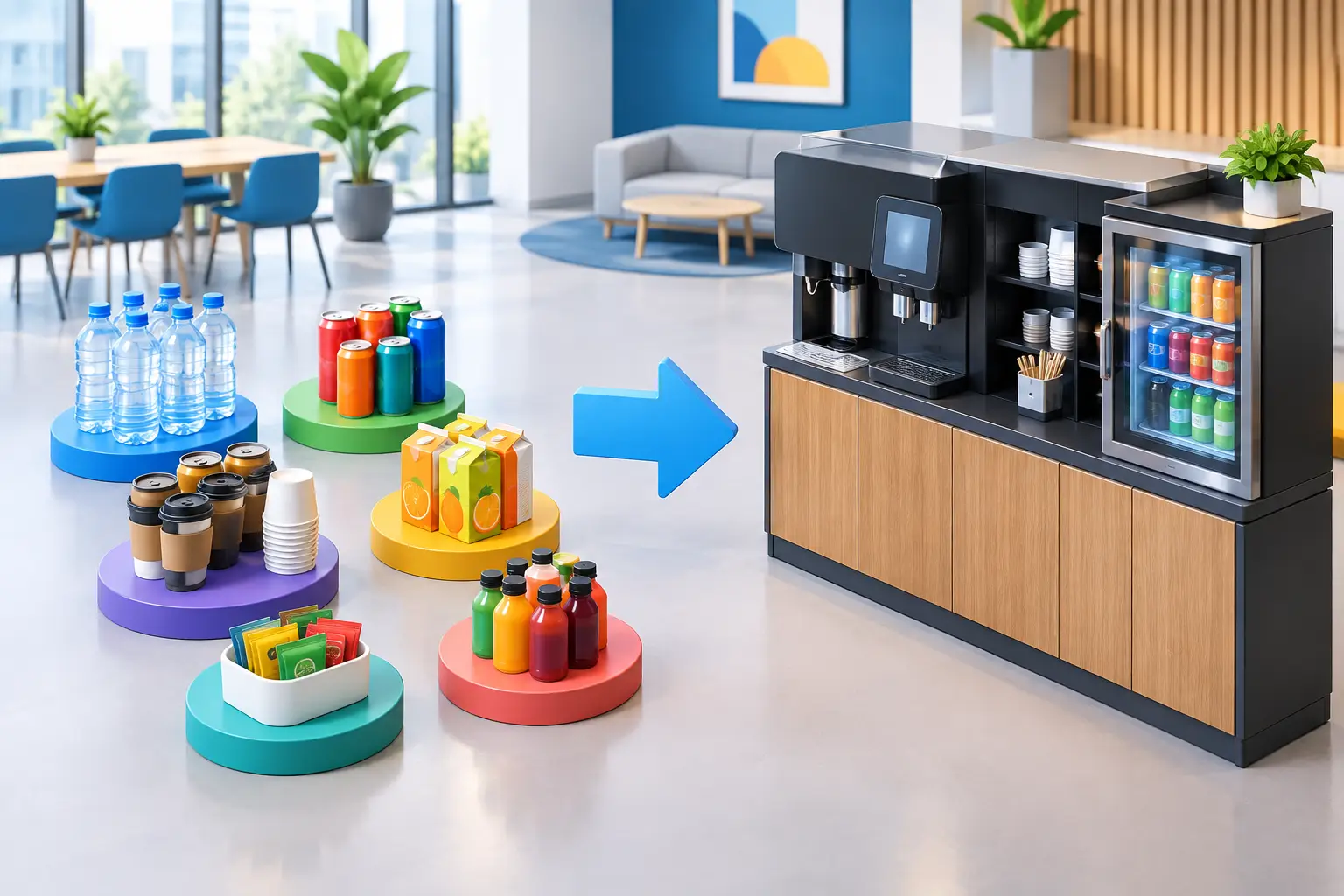 Beverage Consolidation Examples for Offices